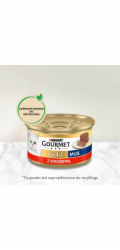 Konzervy pro kočky Gourmet Gold, s hovězím masem, 85 gr
