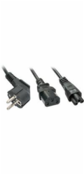Lindy Schuko IEC C13 & C5 napájecí kabel - 30047