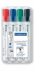 Staedtler BOARD MARKER 351 4 KS. ROUND DRY ERASE (S351WP4)