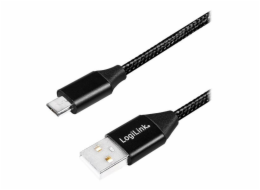 LogiLink USB-A - microUSB USB kabel 1 m černý (CU0144)