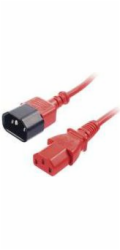 Lindy IEC 13/14 napájecí kabel Červený 1m - 30477