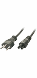 Lindy IEC320-C5f napájecí kabel, černý 2m (30412)