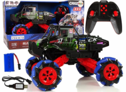 LeanToys Off-road Drift Auto na dálkové ovládání 1:16 Zelené 2,4G Rotace o 360 stupňů