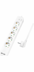 LogiLink Prodlužovací kabel LogiLink, 5 zásuvek, 1,5 m, bílá