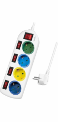 LogiLink LogiLink prodlužovací kabel se 4 zásuvkami, 1,5 m, barevný