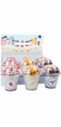 small foot Dřevěné korálky Candy 1ks fialová