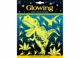 Svítící samolepky s GLITRY - DINO
