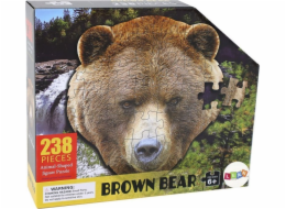 Námět LeanToys Puzzle 237 kusů Medvěd hnědý