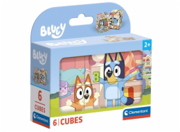 Clementoni - Obrázkové kostky - BLUEY 6 kostek