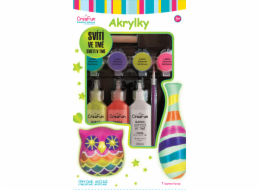 CreaFun - Svítící akrylové barvy 7 barev
