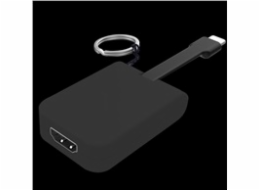 PremiumCord Adaptér USB-C male na HDMI female,zasunovací kabel a kroužek na klíče