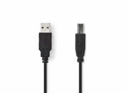 Nedis CCGB60100BK20 - USB 2.0 kabel | A Zástrčka - B Zástrčka | 2 m | Černá barva
