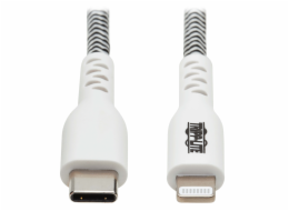 Kabel USB-C 2.0 / Lightning, s LED diodou, MFi, (Samec/Samec), odolný kabel, 3.05m