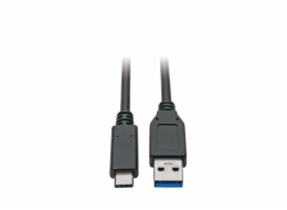 Kabel USB-C / USB-A (Samec/Samec), USB 3.1 Gen 2 (10Gb/s), USB-IF, kompatibilní Thunderbolt 3, 0.9m