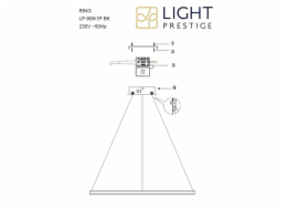 Stropní svítidlo Light Prestige Ring, 35 W, LED, 3 - 6K