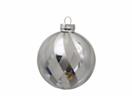 Christmas Touch Hračky na vánoční stromeček EBG340516, stříbrná, 8 cm