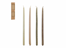 Svíčka, 4 h, 28 cm, 4 ks.