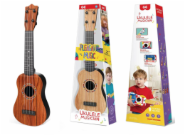 Klasická kytara s imitací dřeva velikost 21 palců - nylonové černé struny