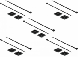 Montážní základna 25 x 25 mm se stahovací páskou L 300 x Š 4,8 mm