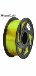 XtendLAN PETG filament 1,75mm průhledný žlutý 1kg
