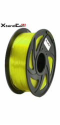 XtendLAN PLA filament 1,75mm průhledný žlutý 1kg