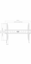 GoGEN GOGDRZAKFIXXL2 GOGEN Držák TV XL pevný, pro úhlopříčky 37" až 86", nosnost 40 kg