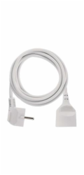 Prodlužovací kabel 3 m / 1 zásuvka / bílý / PVC / 1,5 mm2