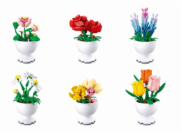 Sluban Flowers M38-B1077 Květiny jarní malé Displej 6 ks
