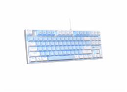 MageGee MK-STAR wired keyboard (white and blue)