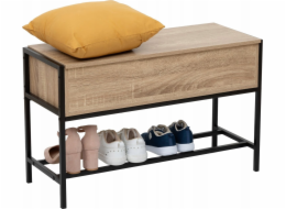 5five ALIAJ loft botník, sedák + kontejner, 76,5 x 30 x 48 cm