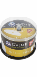 DVD+R HP 4,7 GB (120min) 16x Inkjet Printable 50-cake