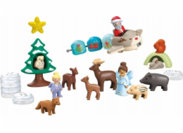 PLAYMOBIL 70297 Junior: Sněhový vánoční adventní kalendář, stavebnice