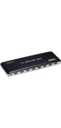 PremiumCord 4K@60hz HDMI switch 7:1 plastový s dálkovým ovladačem