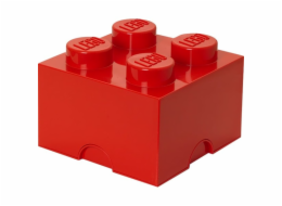 LEGO Storage Brick 4 rot, Aufbewahrungsbox