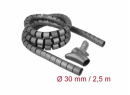 DeLOCK spirálová hadice s natahovacím nástrojem, 2,5 metru x 30 mm, kabelová hadice