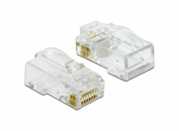 DeLOCK RJ-45 Crimp+Cut+Curve zástrčka Cat.6 UTP, zásuvka DeLOCK RJ-45 Crimp+Cut+Curve zástrčka Cat.6 UTP, zásuvka