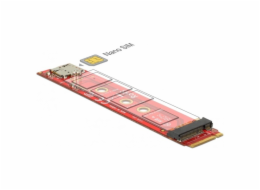 DeLOCK adaptér M.2 Key B konektor > M.2 Key B slot spořič portu + slot Nano SIM