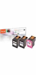 Peach PI300-658 - Inkoust na bázi pigmentu - černá - Azurová - Purpurová - Žlutá - HP - Vícenásobné balení - HP DeskJet 1110 HP DeskJet 1112 HP DeskJet 2100 Series HP DeskJet 2130 HP DeskJet 2132 HP D