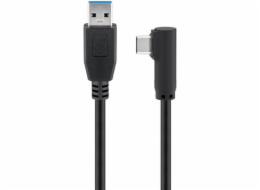goobay kabel USB 3.2 Gen 1, USB-A samec > USB-C samec 90°