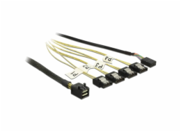 Adaptérový kabel Mini SAS HD SFF-8643 > 4x SATA 7 Pin Reverse
