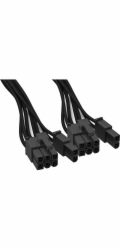 buď zticha! Napájecí kabel CP-6620 2x PCle 6 + 2, kabelový management