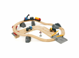 BRIO World Roads & Rails Sada na nakládání kamenů, vlak