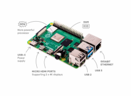 Raspberry Pi Foundation Raspberry Pi 4 model B 8GB LPDDR4, základní deska