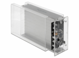 DeLOCK "Externí duální kryt pro 2 x 3,5" SATA HDD se zásuvkou USB Type-C, kryt disku"