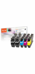 Peach PI500-274 - Kompatibilní - černá - Azurová - Purpurová - Žlutá - Brother - Multipack - Brother DCPJ 572 DW Brother DCPJ 770 Series Brother DCPJ 772 DW Brother DCPJ 772 DNW Brother DCPJ... - 5 ks