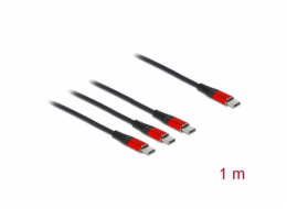 USB Ladekabel, USB-C Stecker > 3x USB-C Stecker