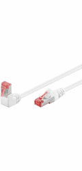 Patchkabel Cat.6 S/FTP (PiMF), 1x 90° gewinkelt