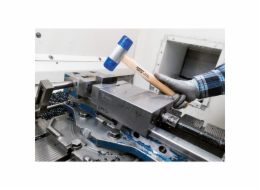 Hazet&nbsp;Plastové&nbsp;kladivo&nbsp;s&nbsp;měkkou&nbsp;čepelí&nbsp;1951-27&nbsp;(modré/dřevěné,&nbsp;nízký&nbsp;zpětný&nbsp;ráz)