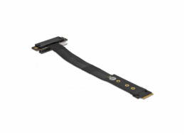 DeLOCK Adaptérový kabel M.2 Key M > PCIe x4 NVMe (černý, 20 cm, PCIe zásuvka zahnutá pod úhlem 90°)