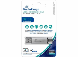 Kombinovaná paměťová karta MediaRange 32 GB, USB flash disk
